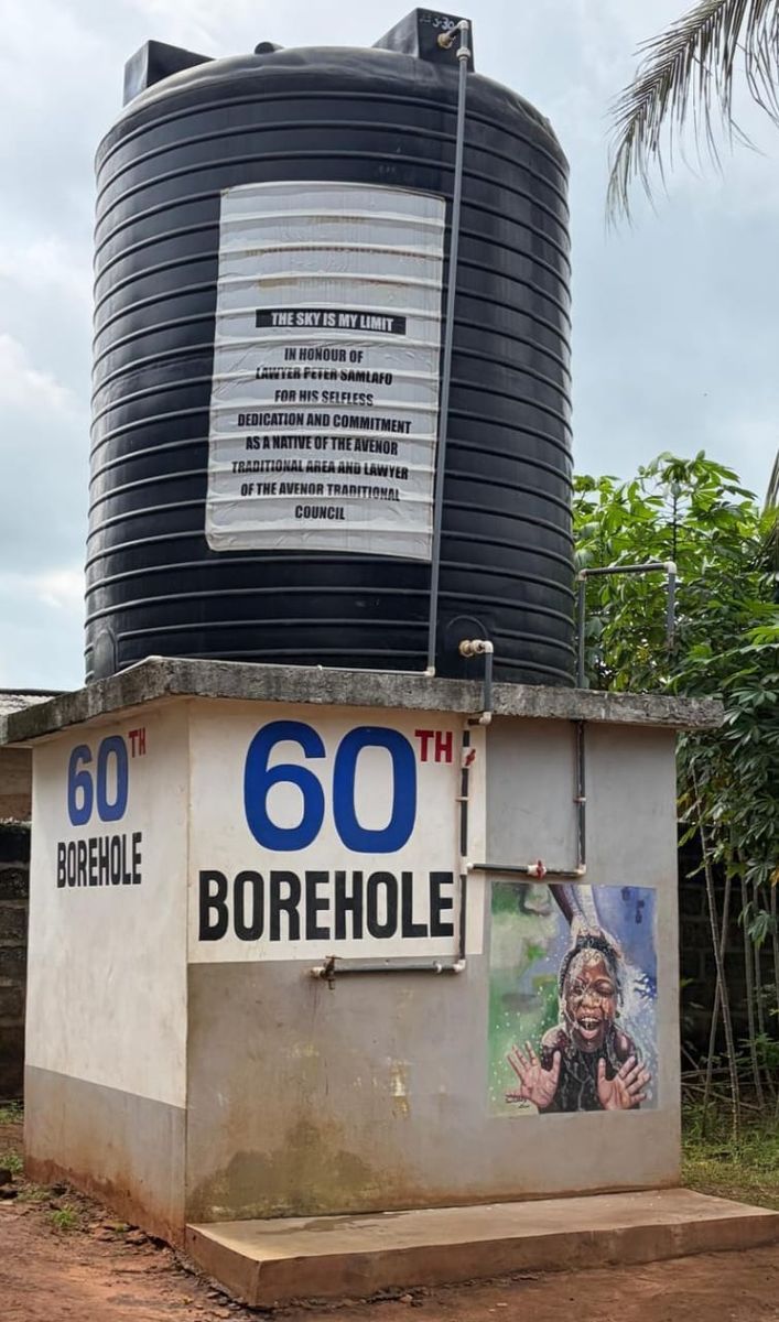 60th Borehole, in honour of Peter Samlafo